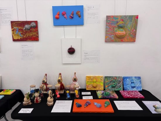 実際の個展の様子