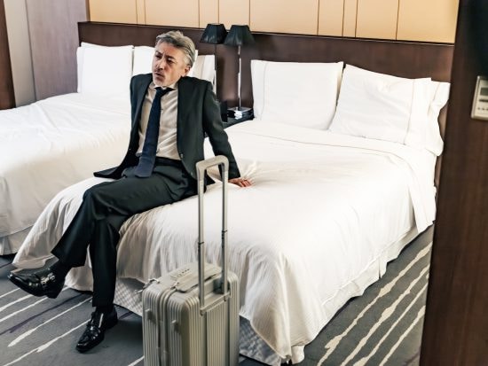 ベッドでリラックス