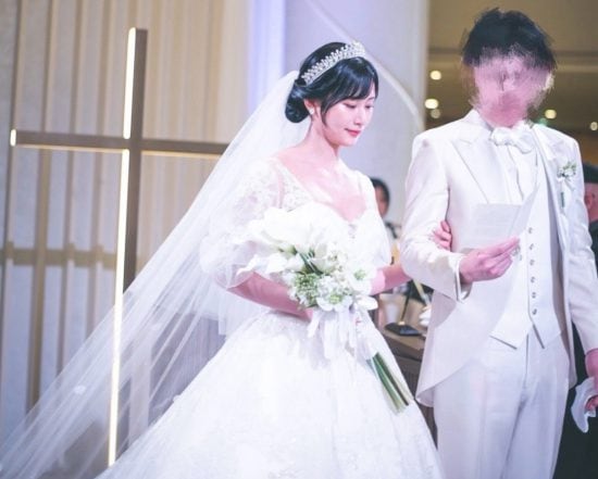 結婚式での写真