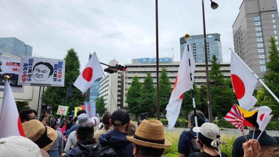 5月25日、永田町の「自民党解体デモ」