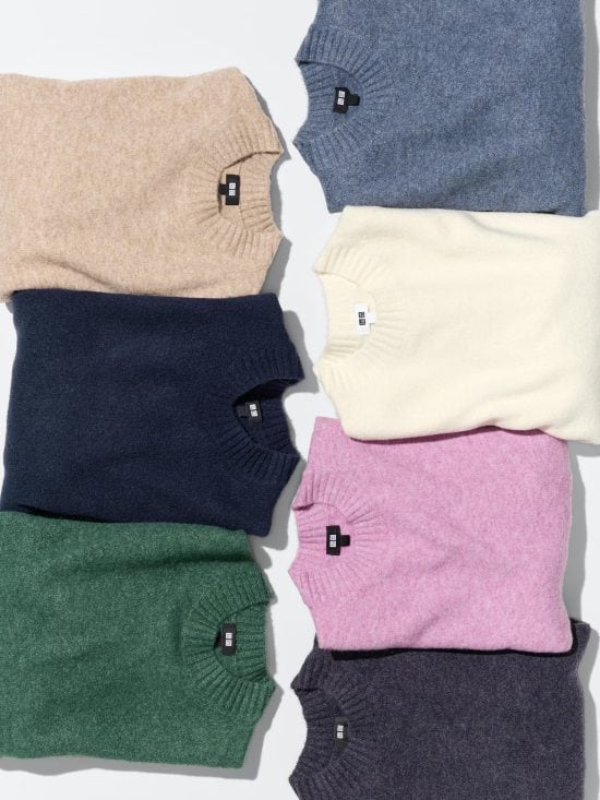 スフレヤーンクルーネックセーター