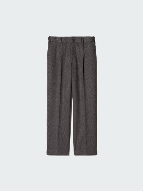 タックワイドパンツ チドリ（ユニクロ）