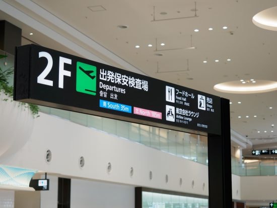 空港の出発保安検査場