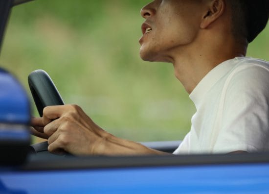 普段はあおり気味の運転