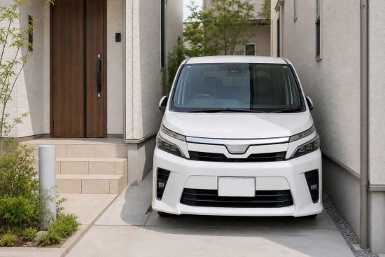 自宅の駐車場