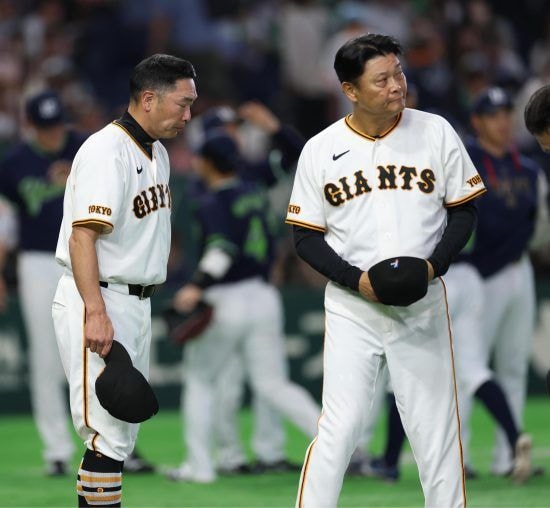 巨人・阿部慎之助氏と橋上秀樹氏