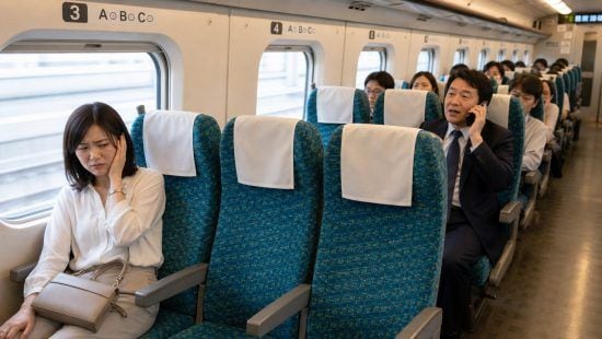 「ふざけるな！」新幹線で“大声通話”を止めないサラリーマン。数分後、「申し訳ありません」と小さな声で謝ったワケ／車内マナー「改善された」と感じる人はわずか2割未満の調査結果も