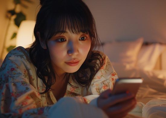 スマホと女性
