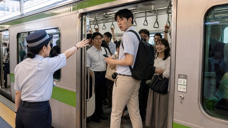 電車マナー22