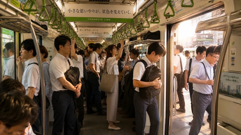 電車マナー33