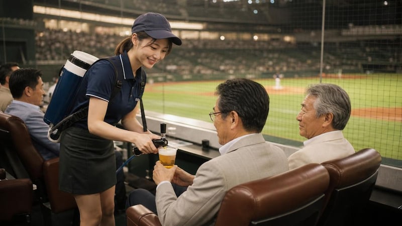 ビールの売り子