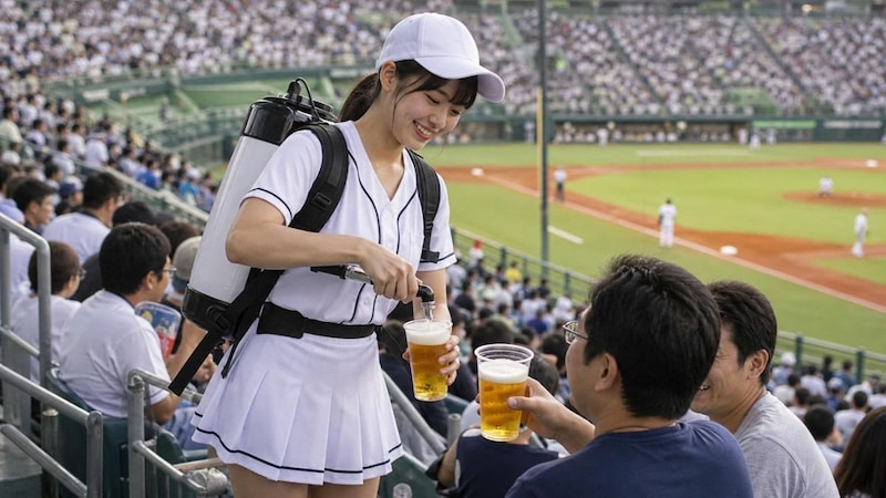ビールの売り子