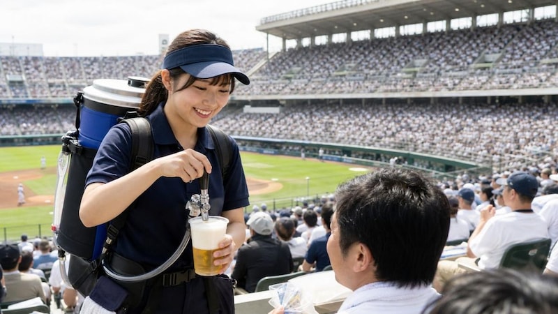 ビールの売り子