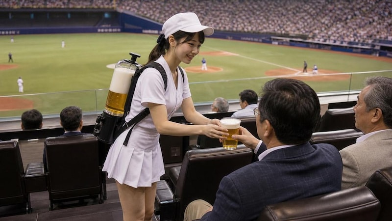 ビールの売り子
