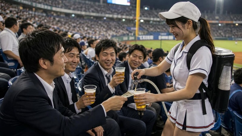 ビールの売り子