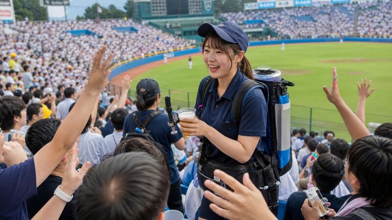 ビールの売り子