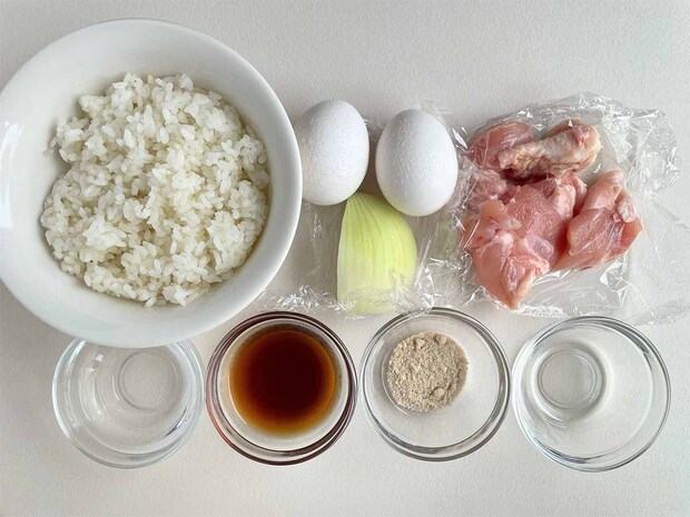 【メンズレシピ】めんつゆ(2倍濃縮)親子丼