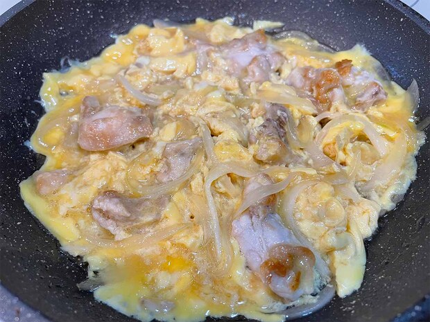 【メンズレシピ】めんつゆ(2倍濃縮)親子丼