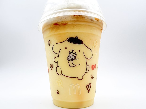 マクドナルド「ポムポムプリンのクリーミープリンフラッペ」