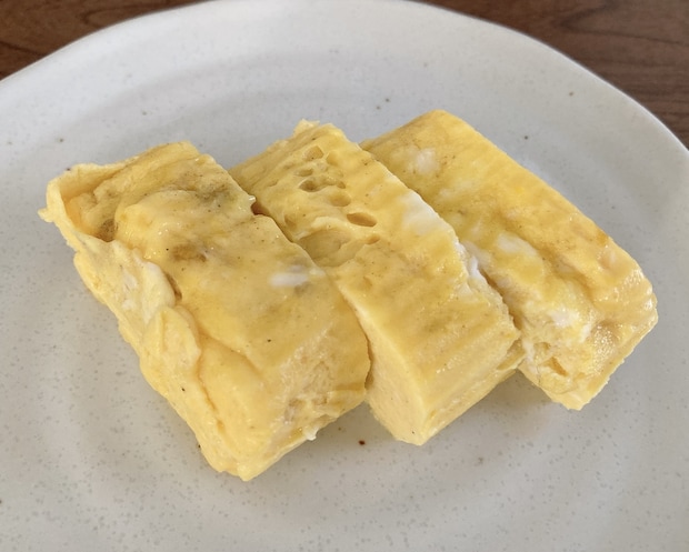 ダイソー「レンジで簡単だし巻きたまご」