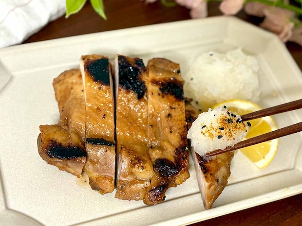 笠原将弘さん「ゆで鶏のみそ漬け焼き」