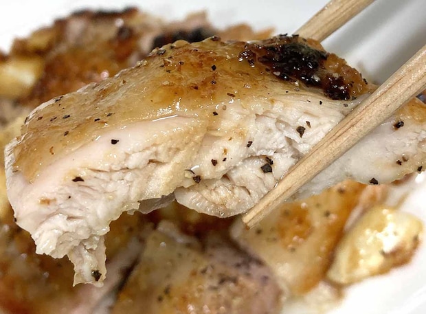 笠原将弘さん「鶏のニンニク焼き」