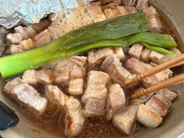 【メンズレシピ】フライパンで作る豚の角煮