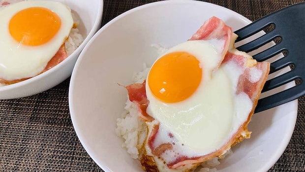 タサン志麻さん「スタミナベーコンエッグ丼」