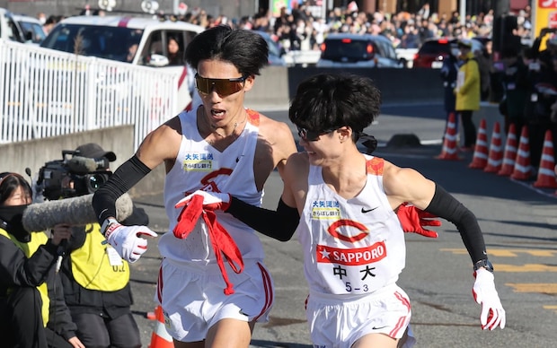 中大・本間颯が2年連続の3区区間賞　青学大は2区11位から8位へ