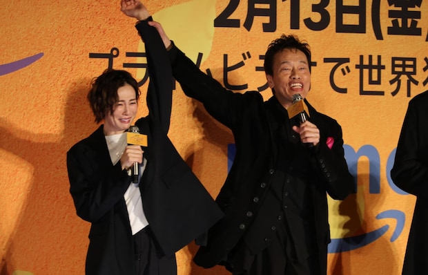 米倉涼子、騒動後初の公の場 ファン、関係者に「感謝しています」 遠藤憲一の“神対応”に笑顔 「エンジェルフライト THE MOVIE」完成披露試写会