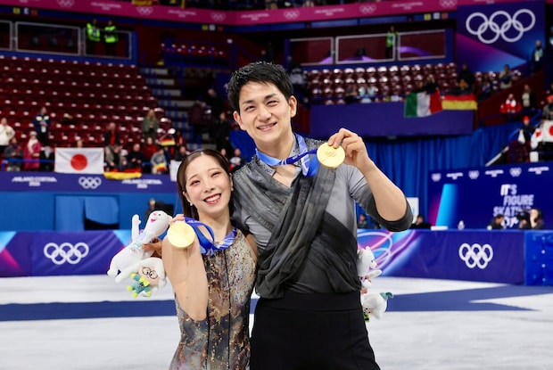 ミラノ五輪　りくりゅう大逆転金！元相棒・高橋成美さん号泣「宇宙一」「表現する言葉が見つからない」　SNS「成美ちゃんから始まった」と感謝