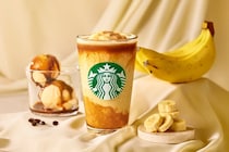スタバ新作フラペチーノはとろりバナナとアフォガードのような味わい　ステッカー配布キャンペーンも