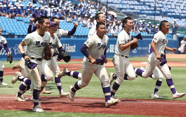 ≪西東京大会≫明大八王子が11-4で聖パウロ学園を下し4強進出! ノーシードから3年ぶり準決勝 椙原貴文監督「優勝するつもりで逆算」2年生エース高橋僚を温存