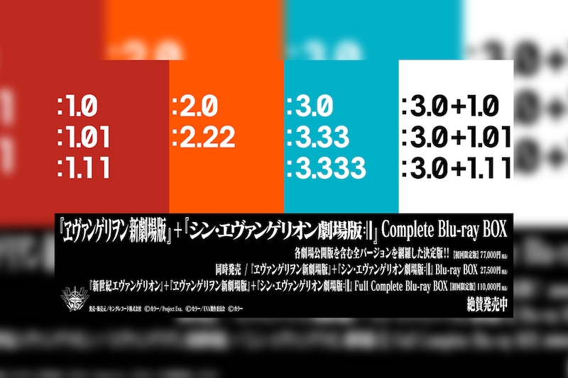 新世紀エヴァンゲリオン放送開始から30周年記念 『EVANGELION 30th Anniversary Movie Collection』Blu-ray BOXが発売開始