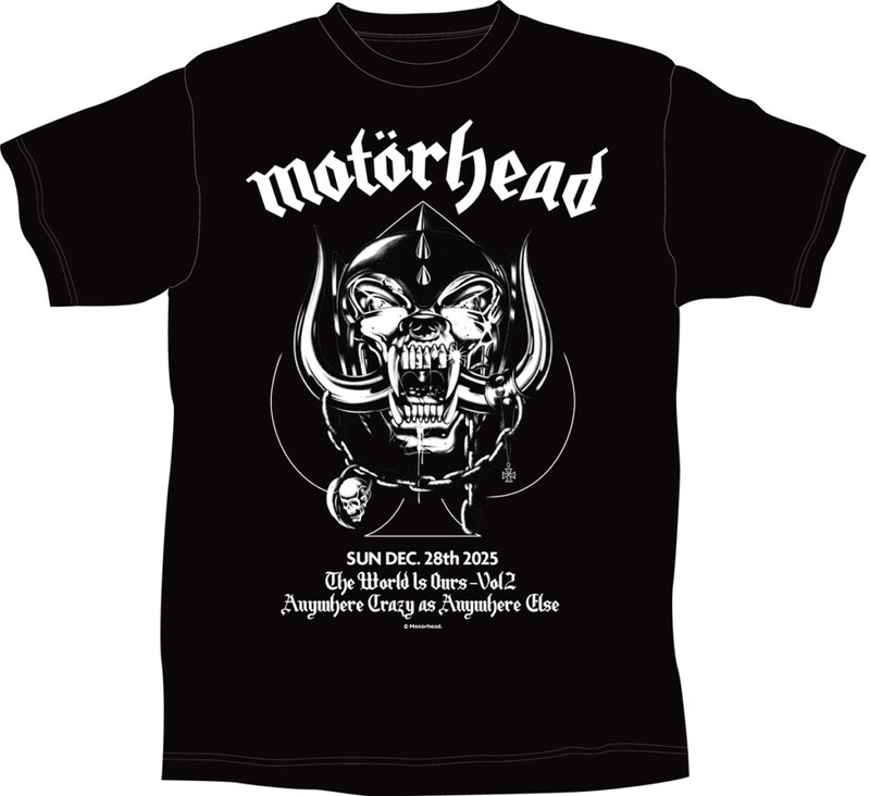 モーターヘッド2025年版限定Tシャツ_イメージ画像