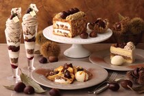 キハチ カフェ：栗ケーキ2種や新作パフェ登場「マロンスイーツフェア」11月1日より開催