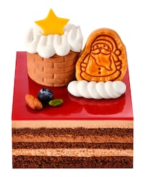 ユーハイム：お菓子の家の屋根にサンタ降り立つ　クリスマス向け新作「ショコラケーキ」登場