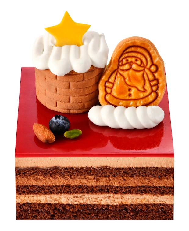 ユーハイム：お菓子の家の屋根にサンタ降り立つ　クリスマス向け新作「ショコラケーキ」登場