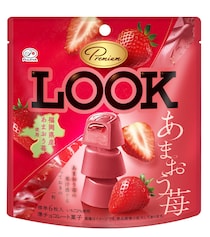 不二家：福岡県産あまおうの甘酸っぱさ広がるゴージャスチョコ「プレミアムルック（あまおう苺）」12月2日より全国発売