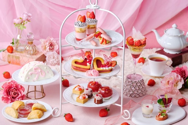 横浜市:お姫様気分味わえる キュートな苺尽くしアフタヌーンティー、12月26日より冬季限定登場