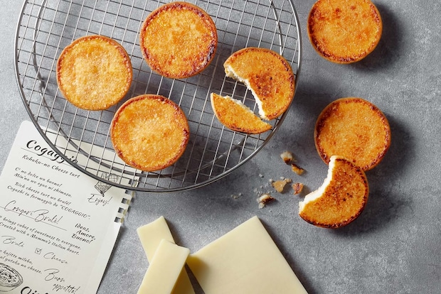 お取り寄せ：天面のチーズをキャラメリゼ「琥珀のチーズタルト コガッジオ」3月末まで新発売中