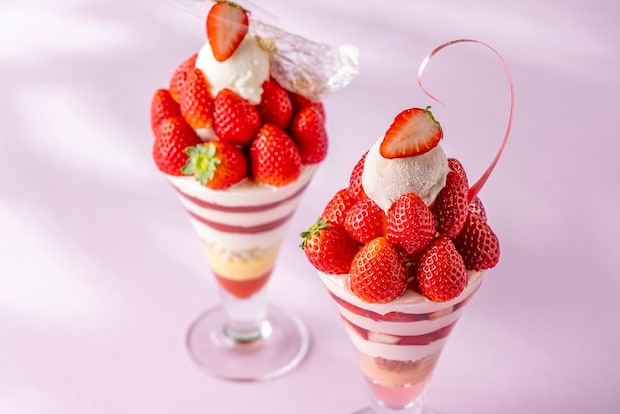東京・品川：”豪華ショートケーキ”風の苺パフェ2種、3月1日より期間限定登場