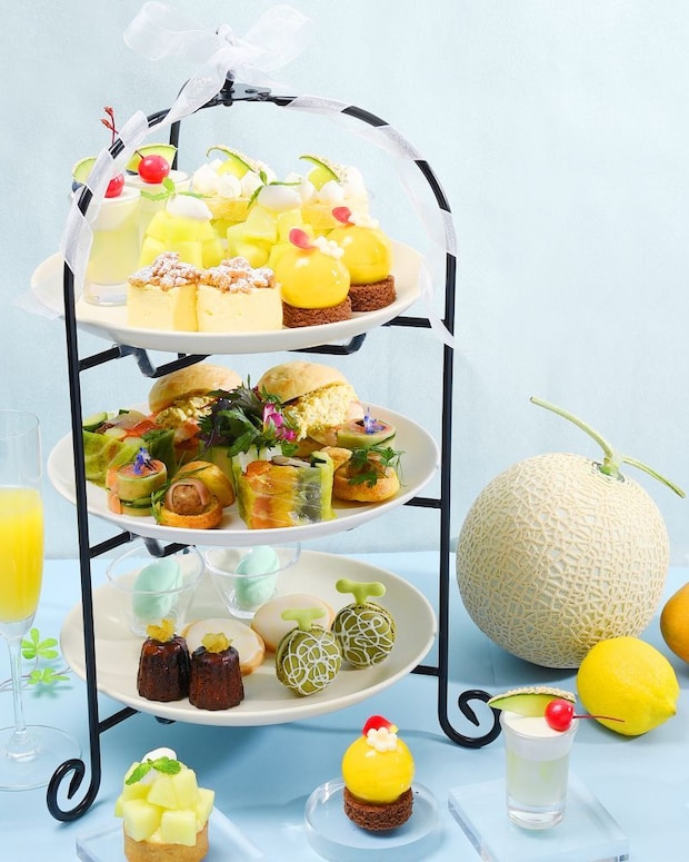 大阪府：メロン＆南国フルーツの初夏アフタヌーンティー、7月末まで各日8セット限定で販売中
