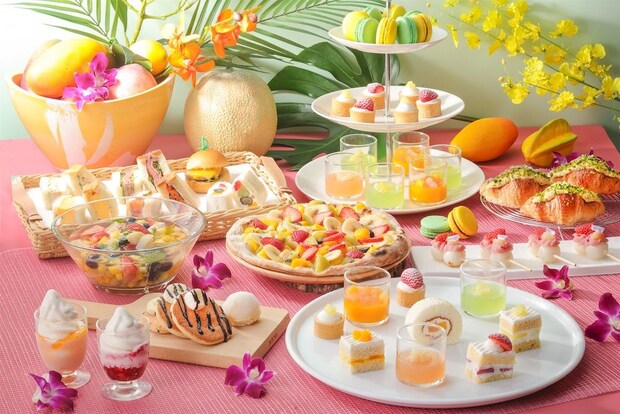 ホテルニューオータニ幕張：マンゴー＆メロンのケーキ揃える7月限定スイーツビュッフェ展開　「フローズンヨーグルトバー」も新登場