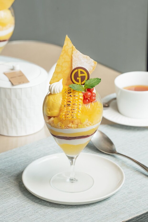 表参道:「アルマーニカフェ」夏の陽射しを感じるトウモロコシのパフェ、7月1日より1ヵ月限定展開