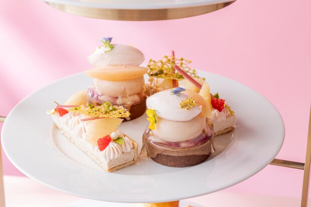東京・品川:旬の桃&お茶の夏季アフヌン、7月1日より2ヵ月限定展開