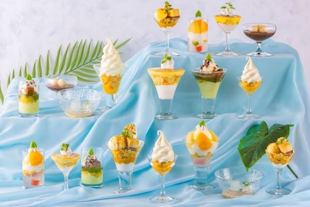 福岡サンパレス:新作2品が登場「夏のパフェ食べ放題」シーズン2、8月末まで展開