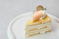 名古屋市：「バタリーカフェ」桃のミルクレープやバタートースト登場「～ももフェア～」開催中