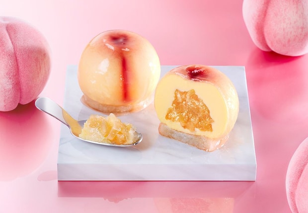 大丸東京店:桃3玉分を使用したロールケーキなど厳選スイーツ20種が集結「桃スイーツセレクション20」7月28日まで開催中