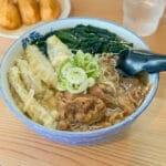 【飯塚】牛肉たっぷり！地元で愛され30年。牛牛うどんのミックスうどん
